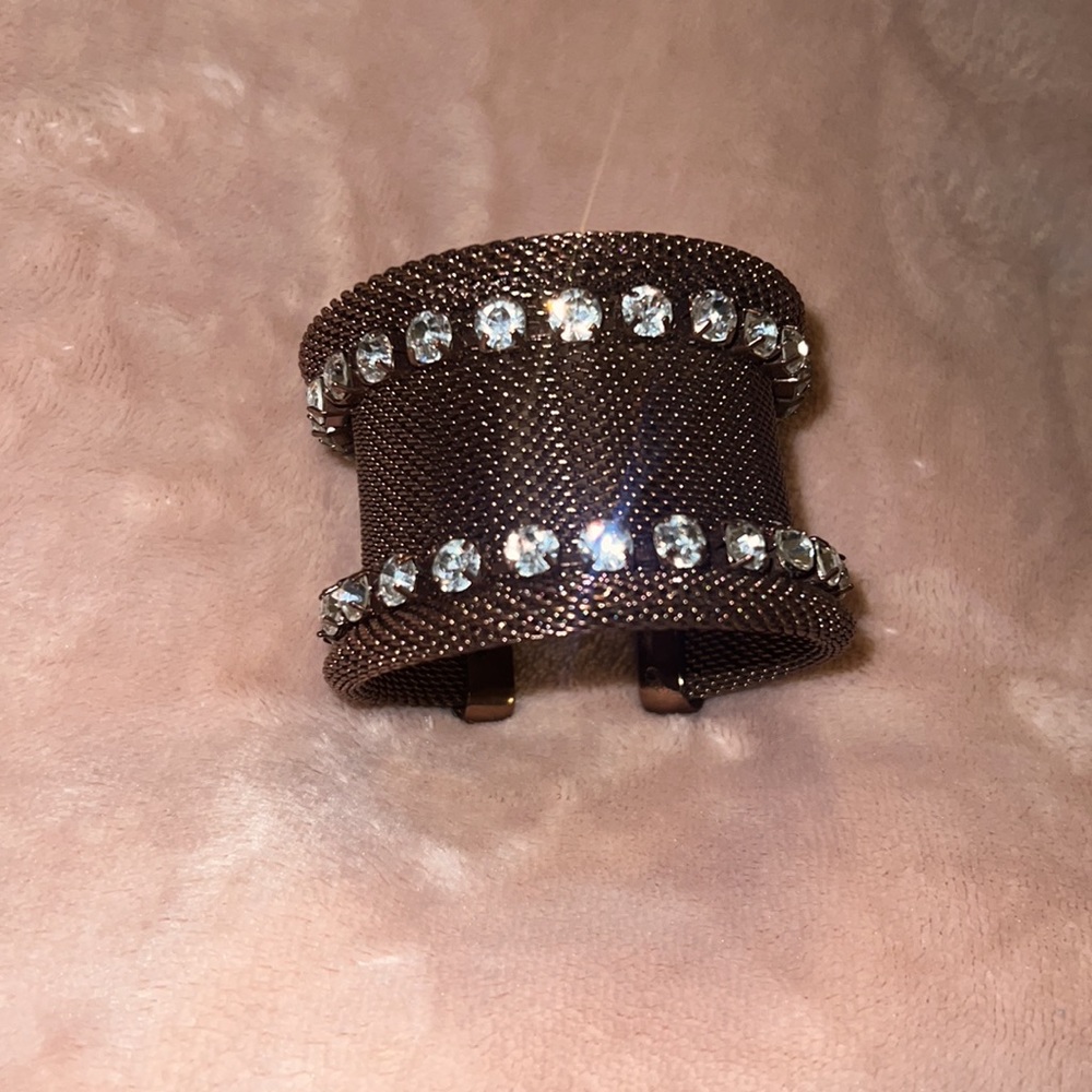 Copper mesh bangle - Picture 3 of 9